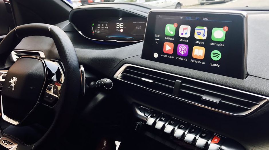 Interface Carplay - Android auto peugeot