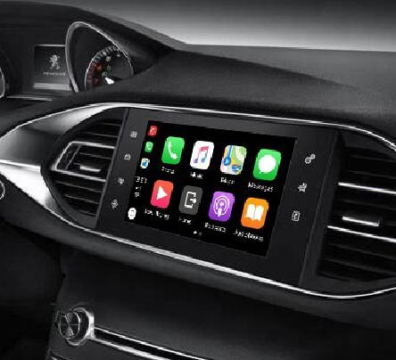 Interface Carplay y Android auto peugeot
