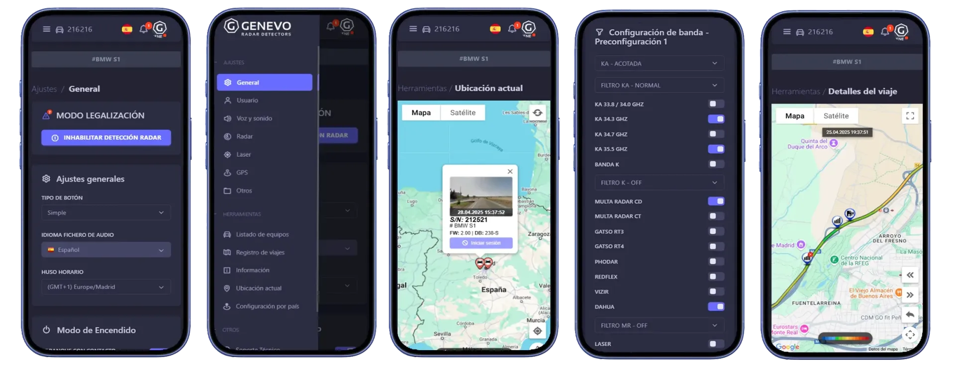 Avisador / detector de radares Genevo Protector