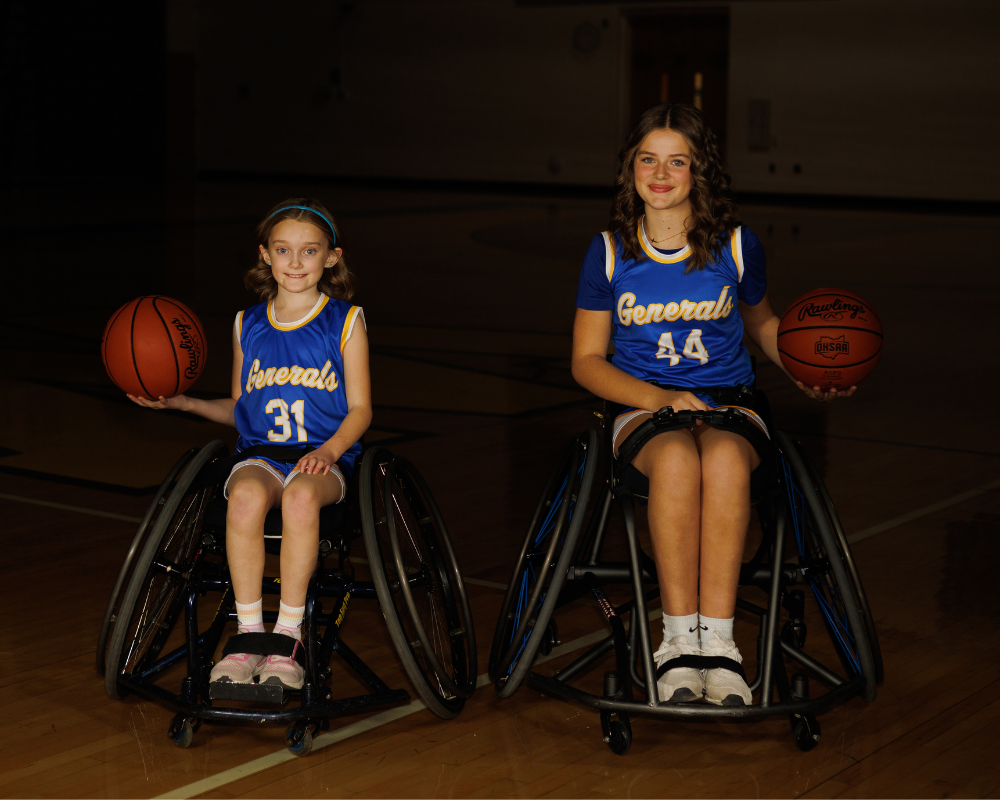 Wooster wheelchair basketball team.