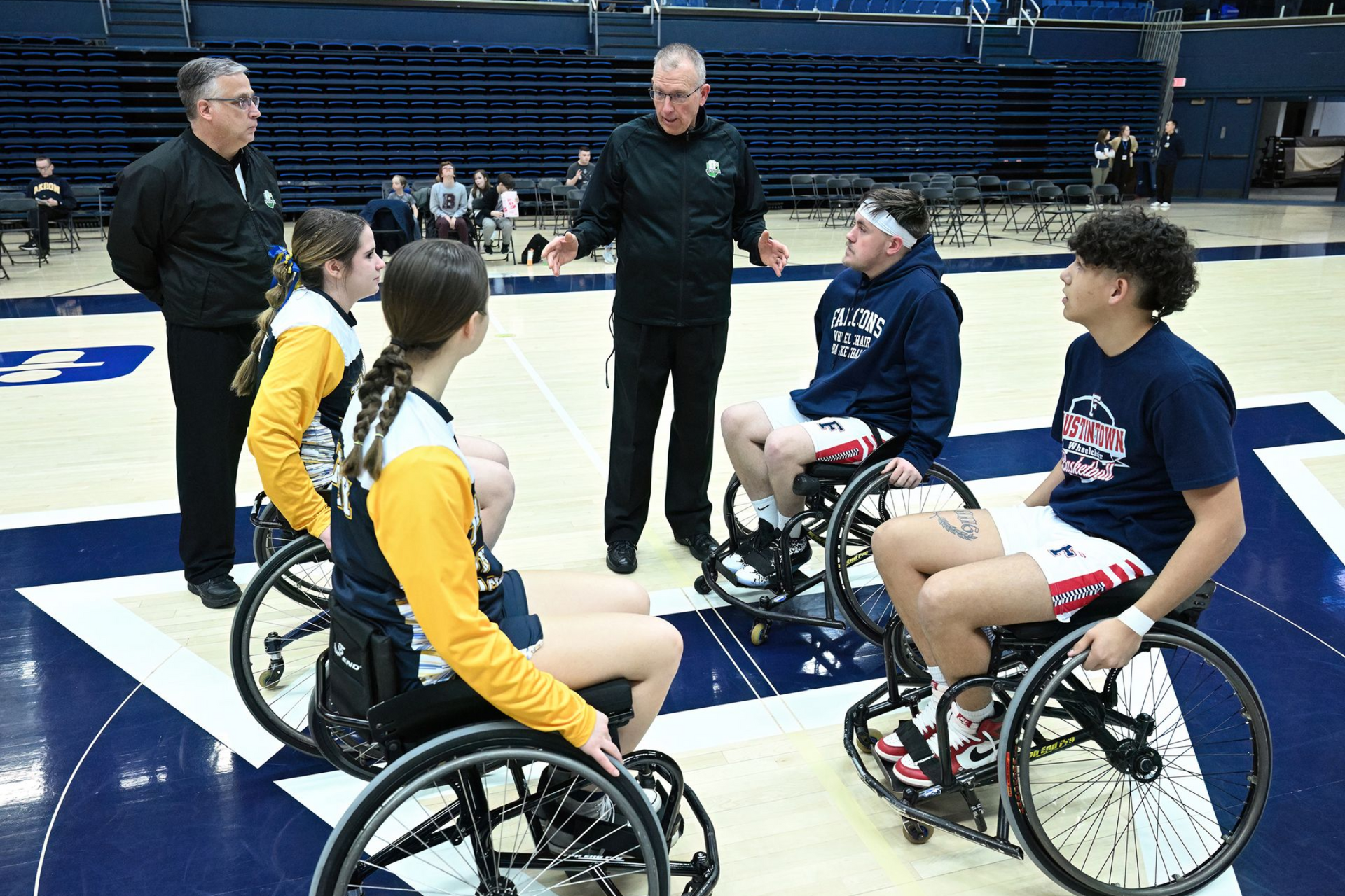 Wheelchair basketball state championship.