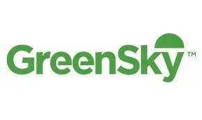 A green sky logo on a white background.