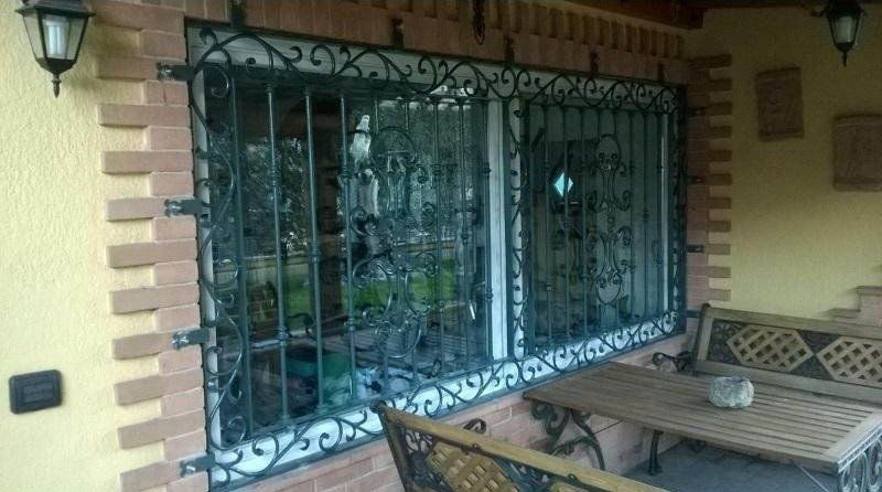 inferriata in ferro battuto per finestra - marnate - legnano