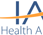 A blue and orange logo for health a.