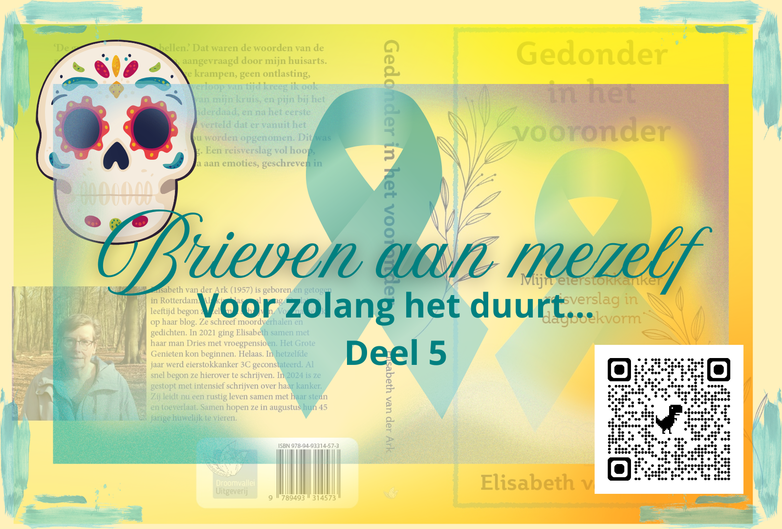 Brief aan mezelf deel 5 met dodenschedel en qr code 