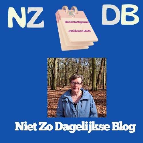 A blue background with nz db niet zo dagelijkse blog