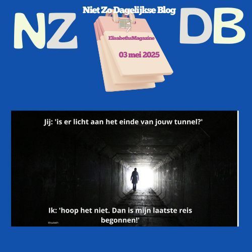 Een foto van een persoon in een tunnel met de woorden nz db erboven