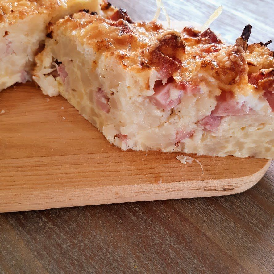 Bloemkool frittata Kha uit de Philips Airfryer XXL