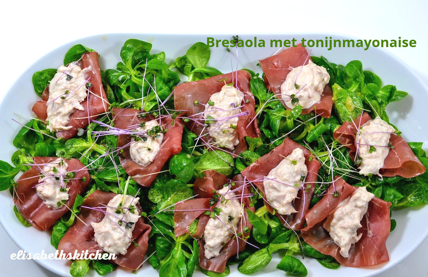 Bresaola met tonijnmayonaise