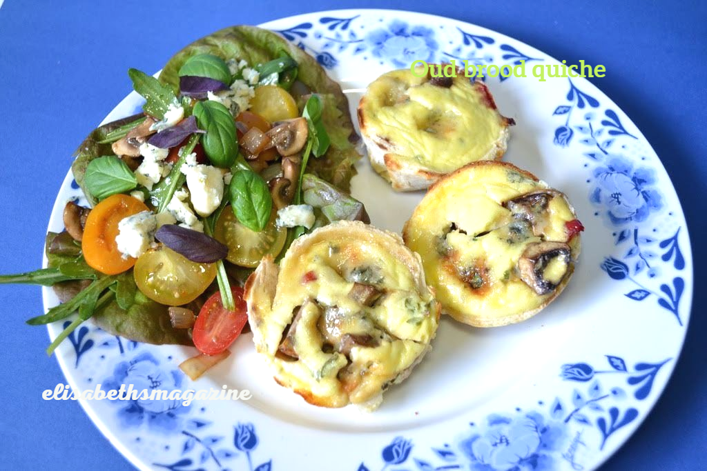 Oud brood quiches