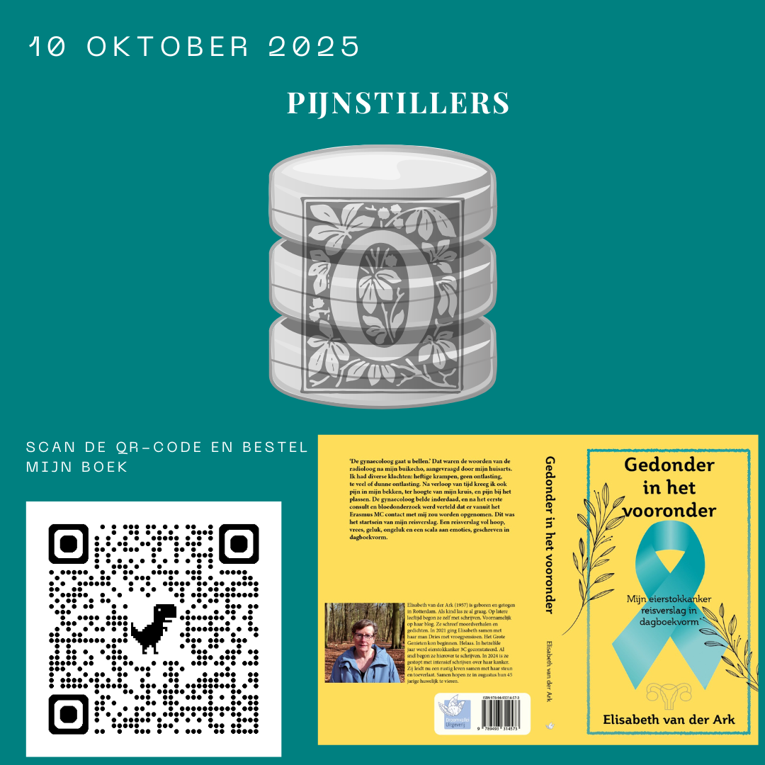 Heb jij mijn boek al besteld? Doen hoor... Poster met medicijnafbeelding, boekomslag