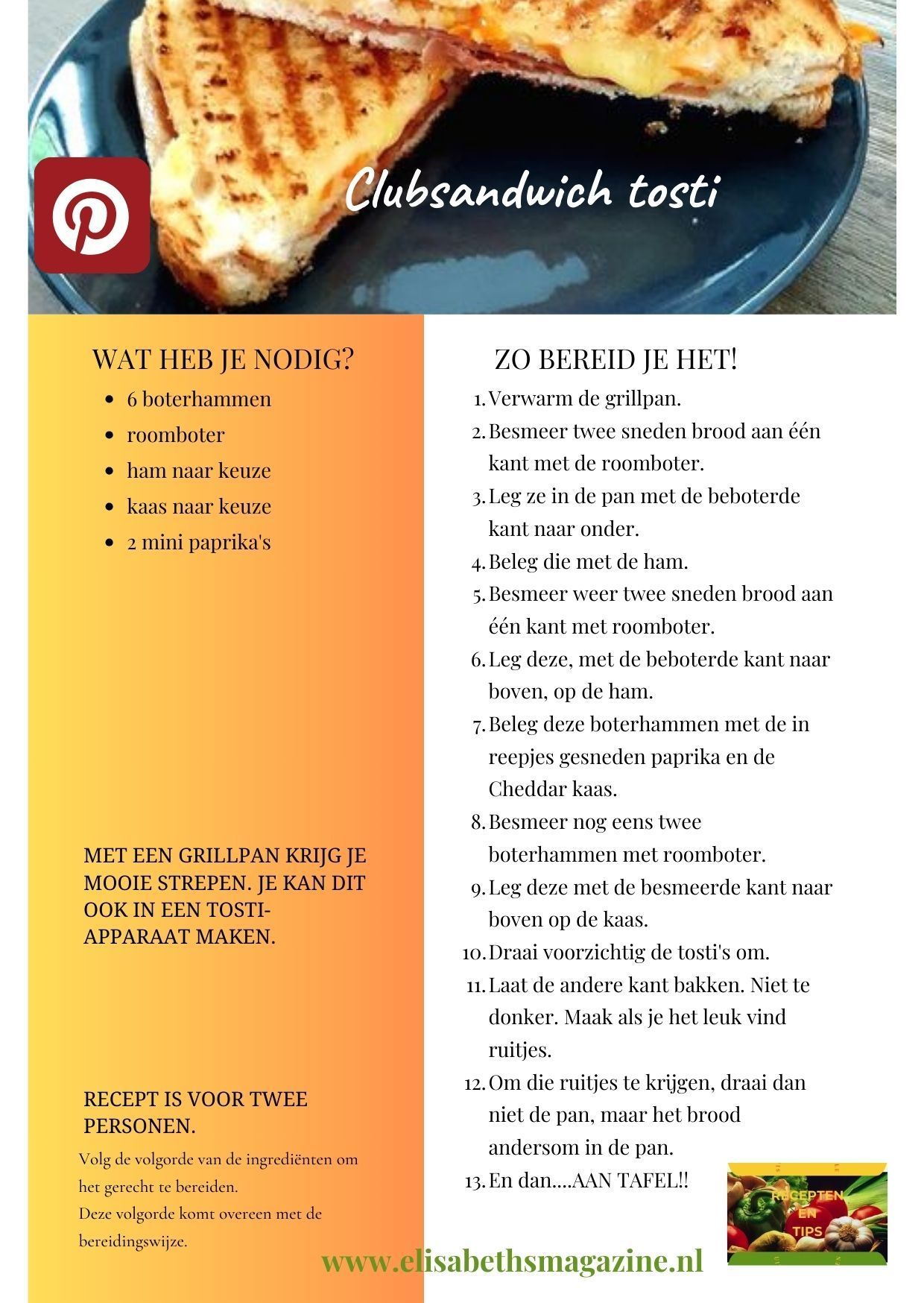 Er staat een afbeelding van een club sandwich op een bord.