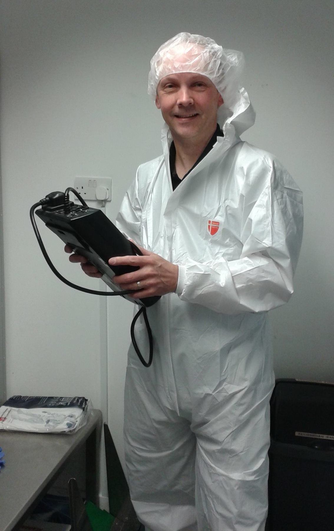 man PAT Testing in clean room