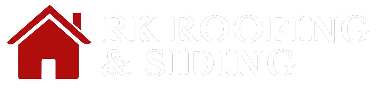 Red house logo with company name in white.