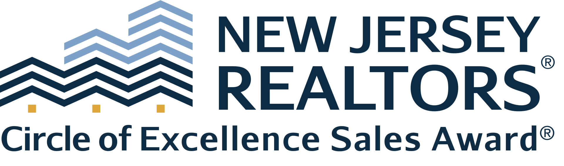The new jersey realtors circle of excellence sales award logo