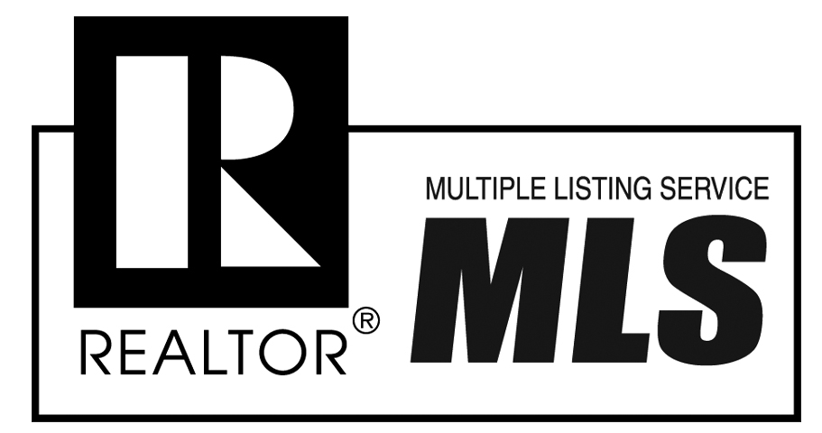 A black and white logo for a realtor multiple listing service.