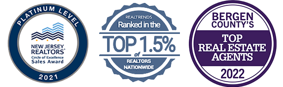 Three badges for top real estate agents in new jersey