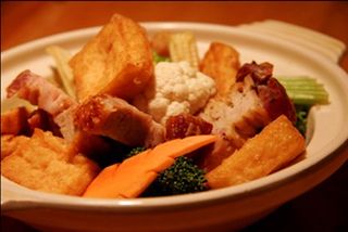 Pork Belly tofu hotpot from Lower Hutt's Chinese fast food take away Ichiban Chinese