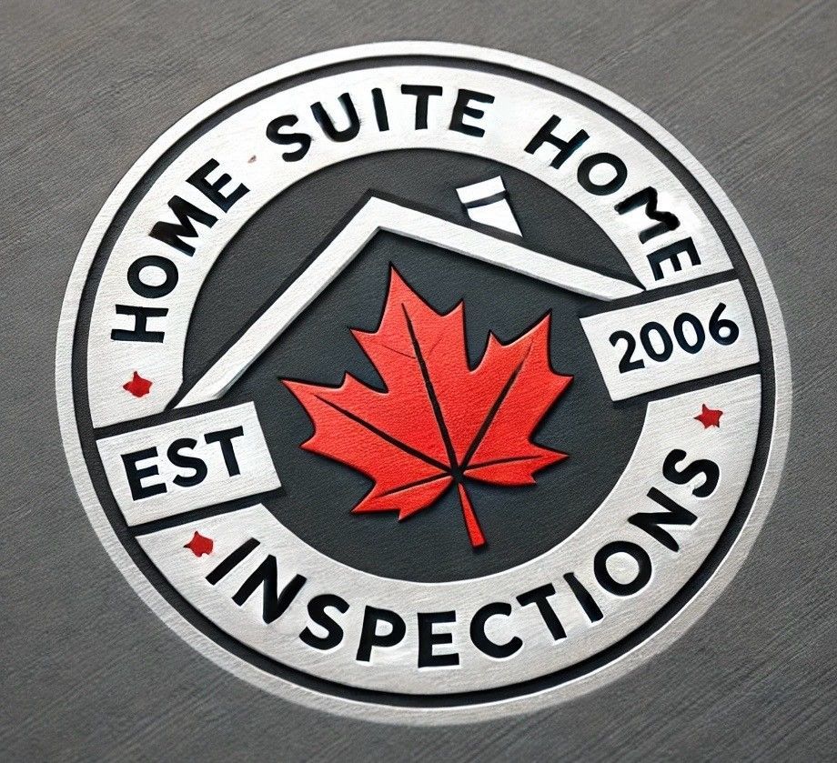 Logo for "Home Suite Home Inspections .ca" featuring a house, a road, and text "Serving the Golden Horseshoe."
