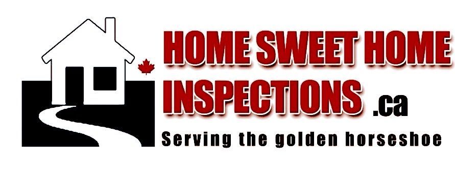 Logo for "Home Suite Home Inspections .ca" featuring a house, a road, and text "Serving the Golden Horseshoe."