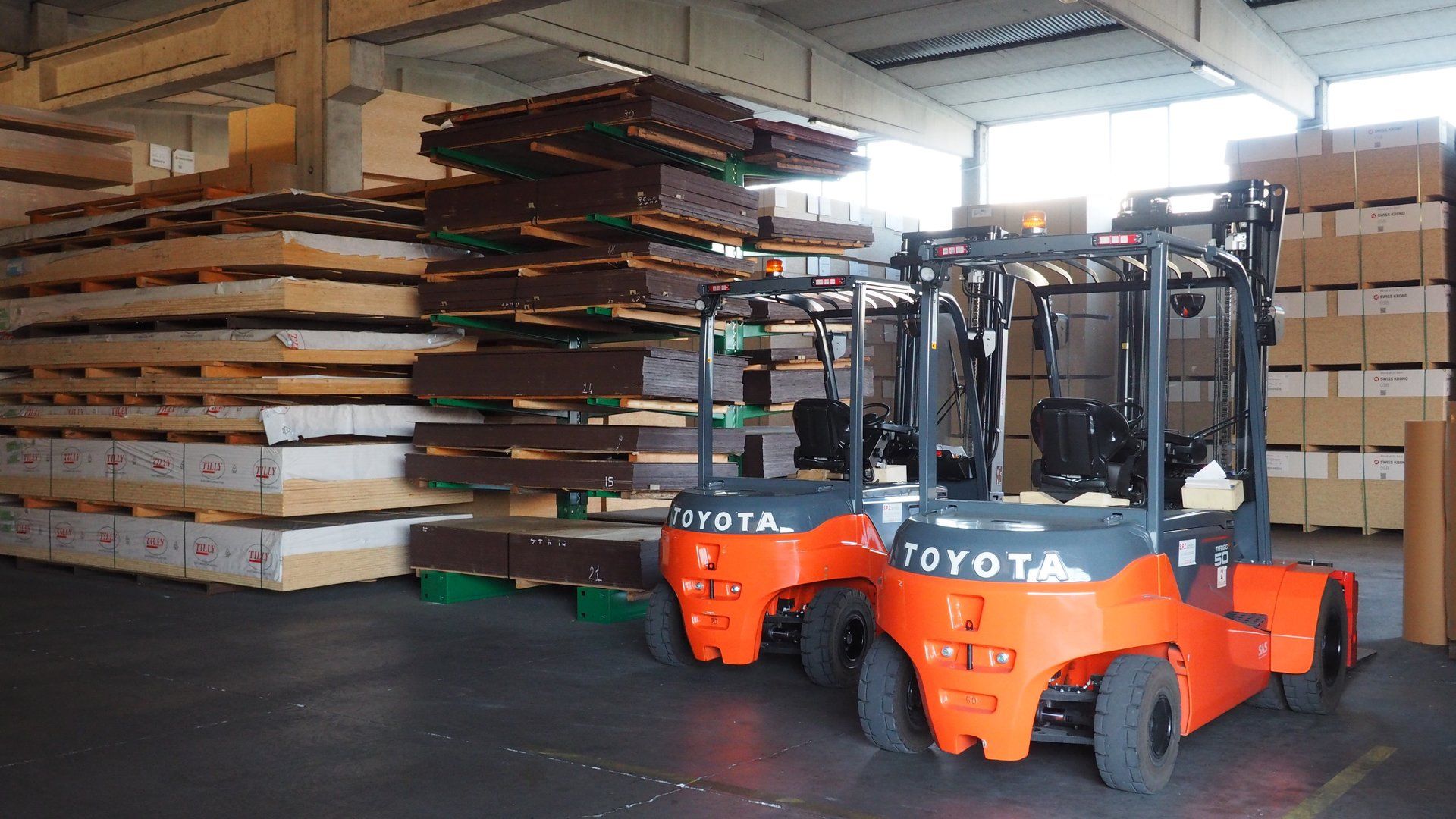 muletto per stoccaggio del legno