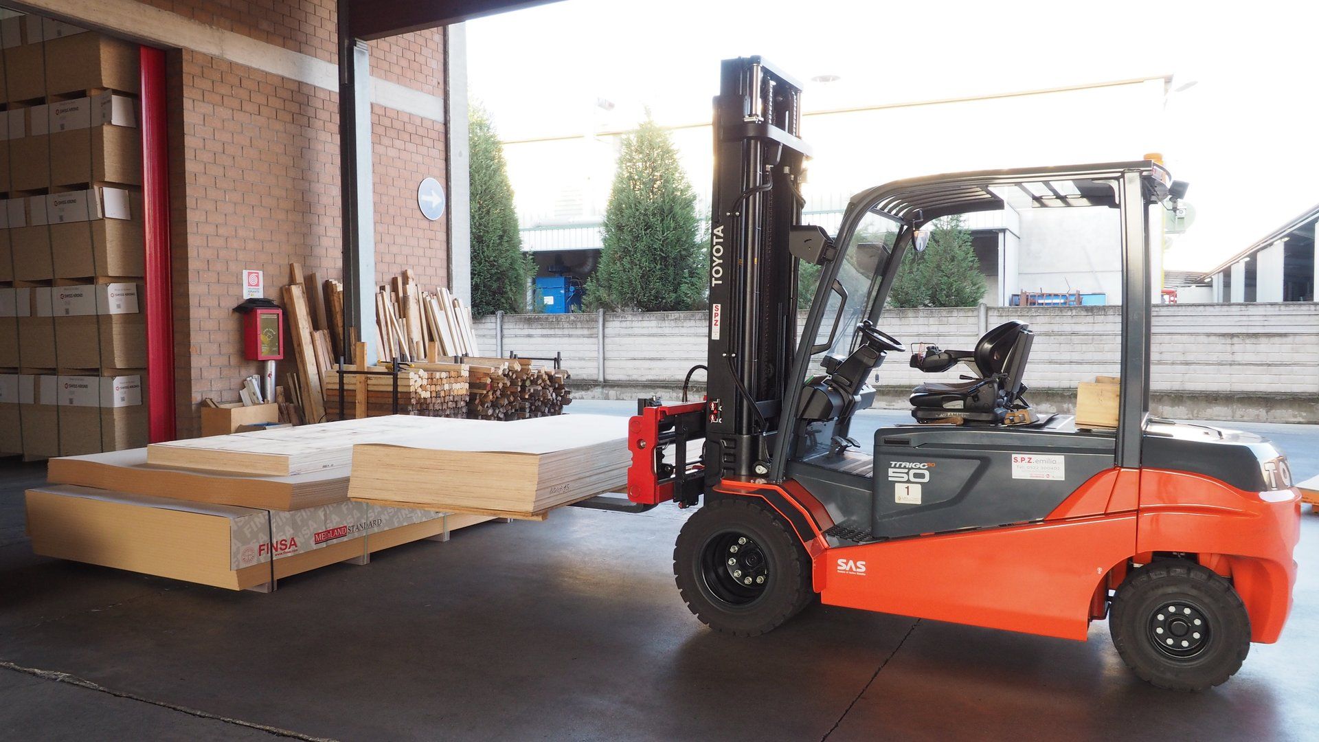 muletto per trasporto del legno