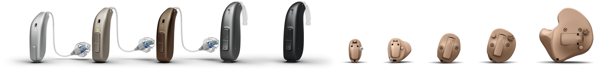 Many versions of hearing aids you can try at Frequency Hearing in Beaumont Alberta