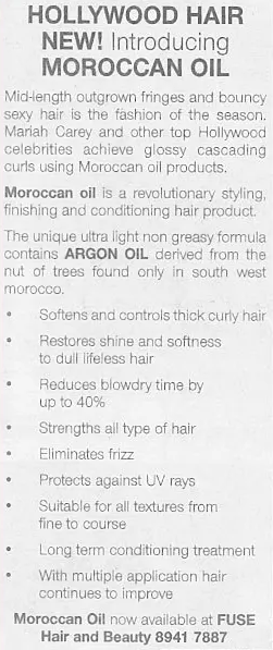 Introducing Moroccan Oil — Specialised Hair Salon in Darwin