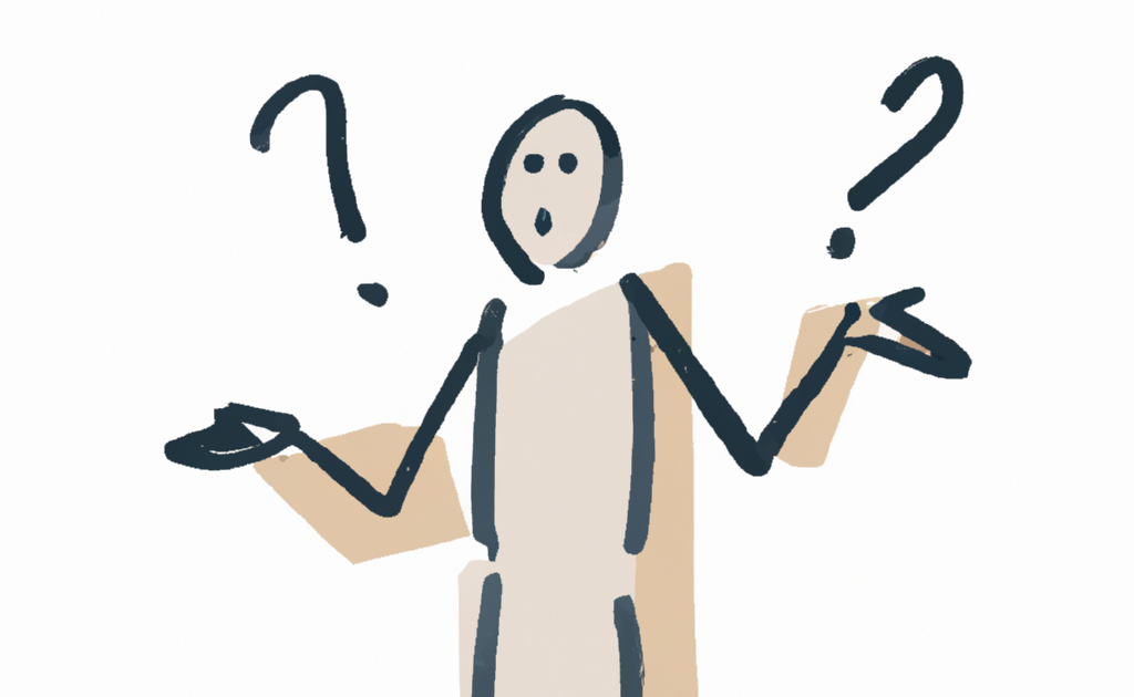a stick figure with a question mark on his head confused about where to start