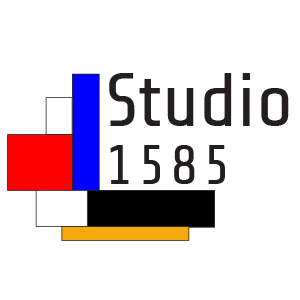 a logo for studio 1585 which links to the home page