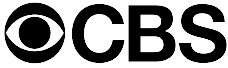 A black and white logo for cbs is shown on a white background.