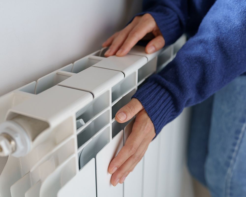 Person Near Heater