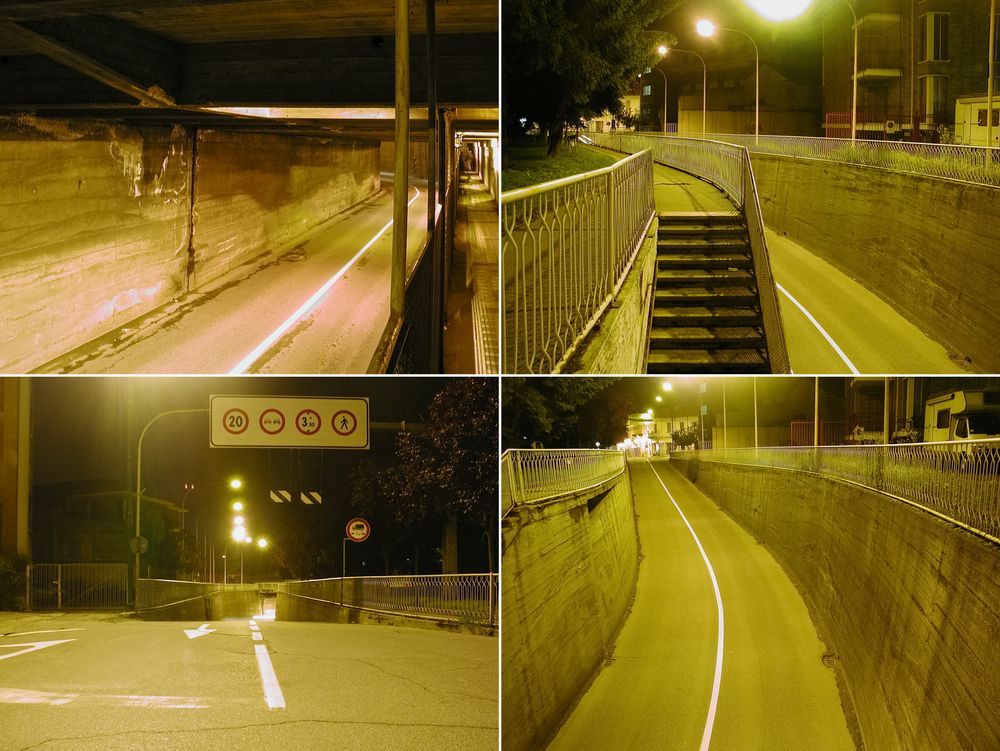 A Collage of Four Pictures of a Street at Night — Adept Security In Oak Flats, NSW