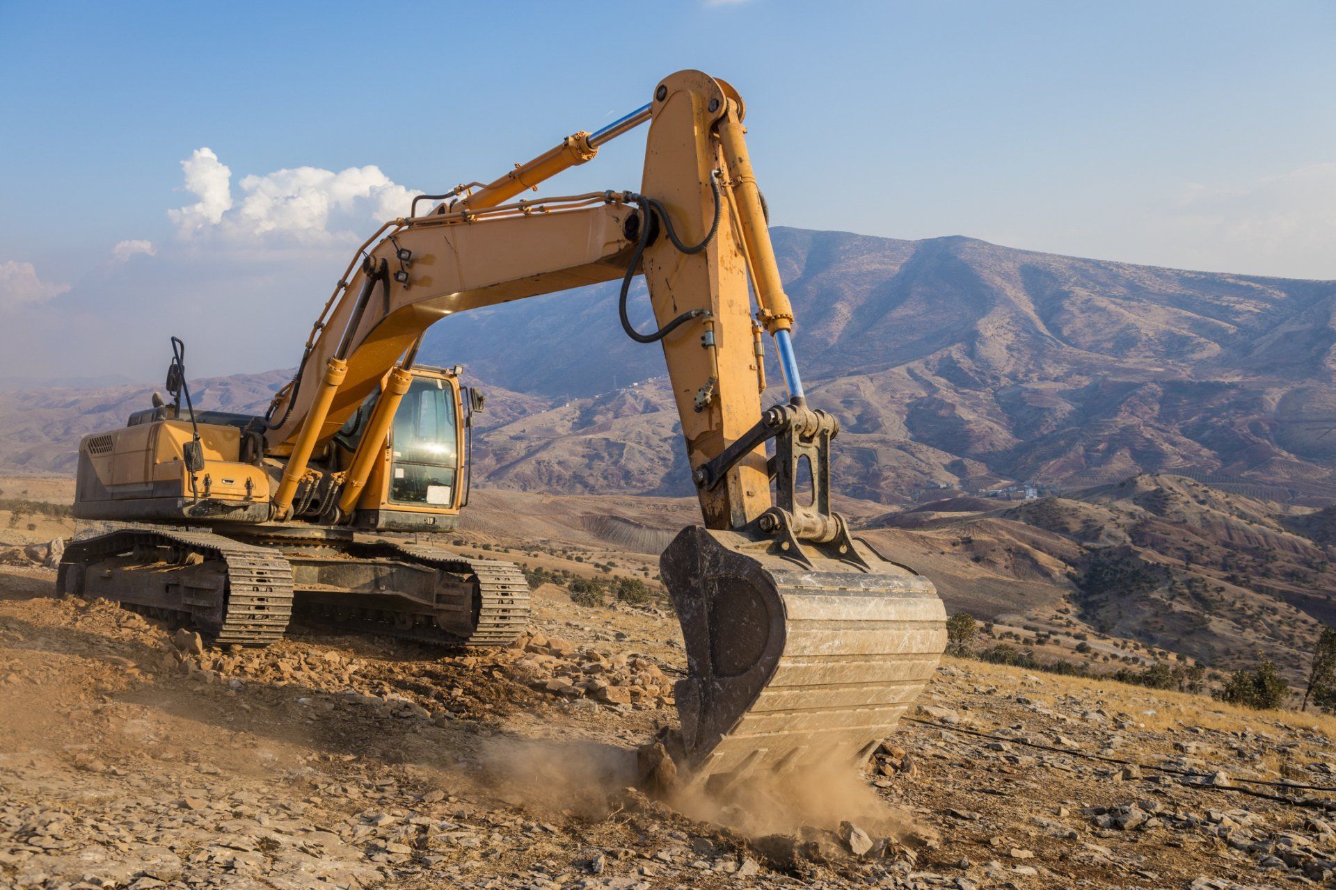 Excavator Working At Construction Site - Baynton, WA - NWS Plumbing and Gas