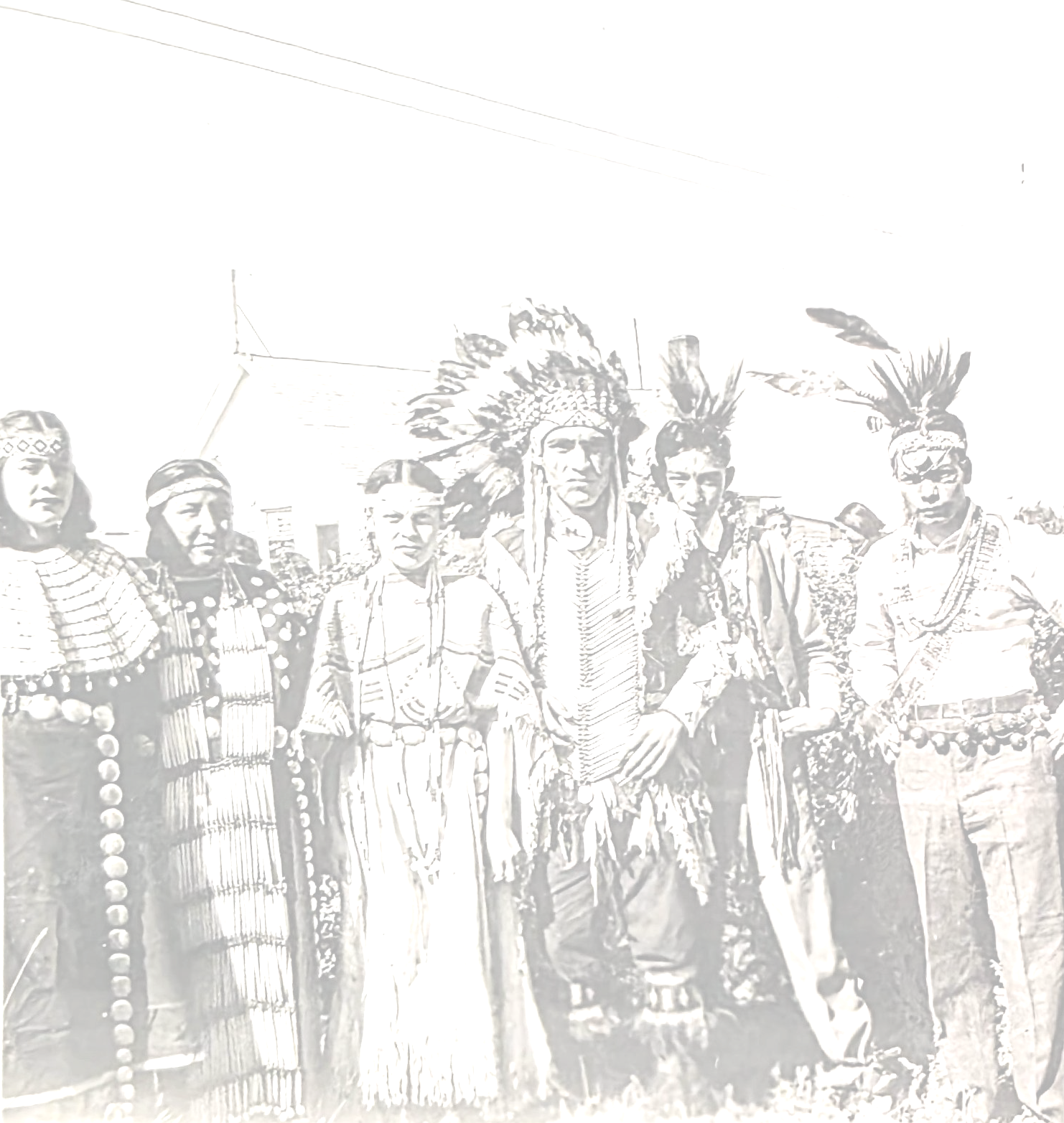 Group in Native dress on Standing Rock Reservation c. 1920s – SHS Collections