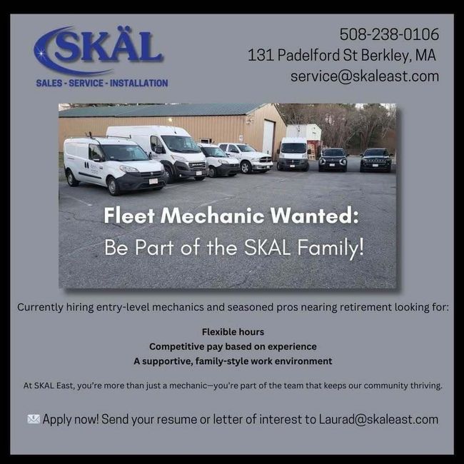 An advertisement for a fleet mechanic wanted to be part of the skal family