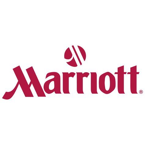 A red marriott logo on a white background