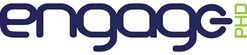 The word engage is written in blue on a white background.