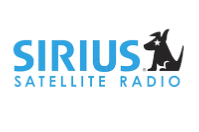 A sirius satellite radio logo with a dog on it
