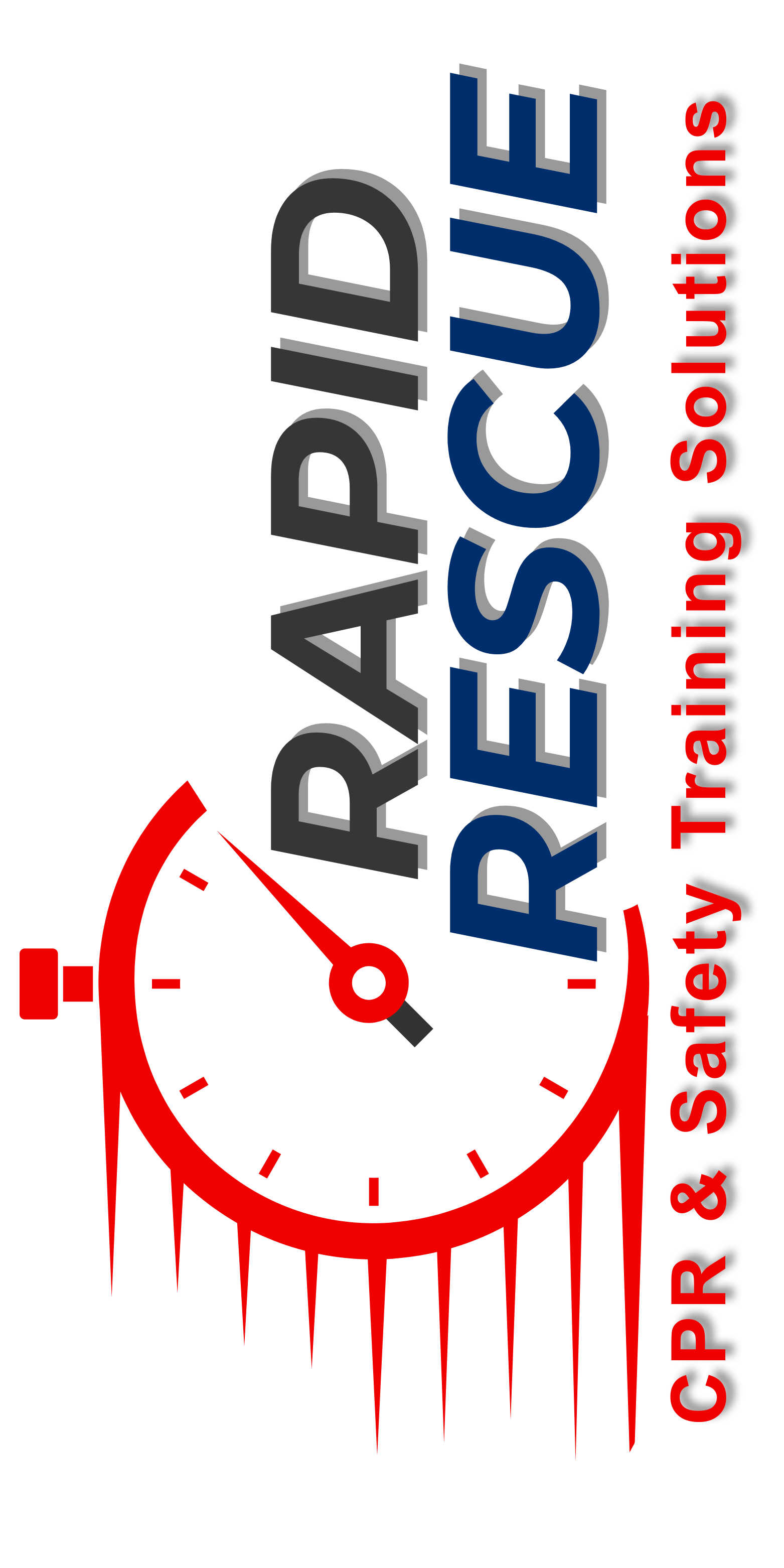 A logo for rapid rescue cpr and safety training solutions