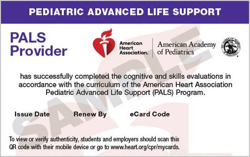 PALS CERTIFICATION
