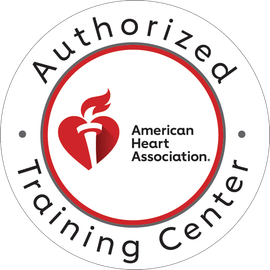 The logo for the american heart association authorized training center