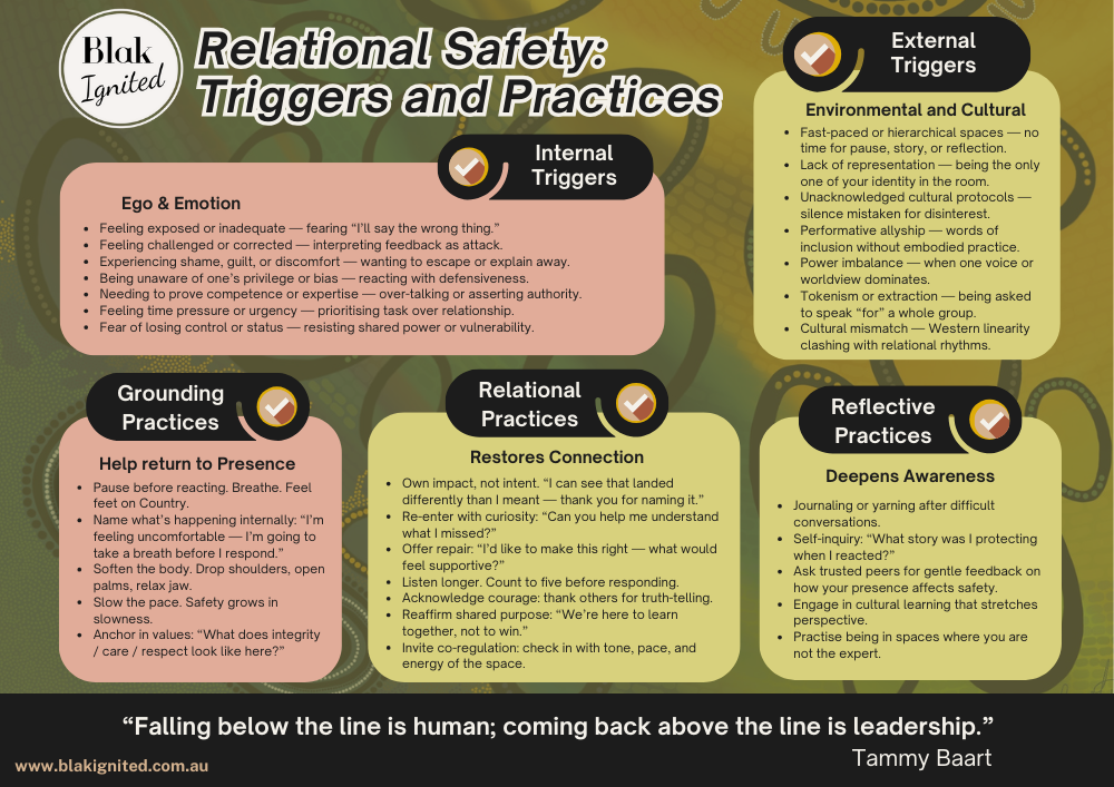 Relational Safety: Behaviours, Triggers & Practices (A3 Visual Resource Set)