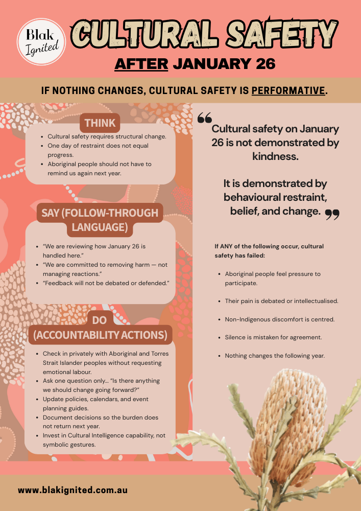 Cultural Safety & January 26