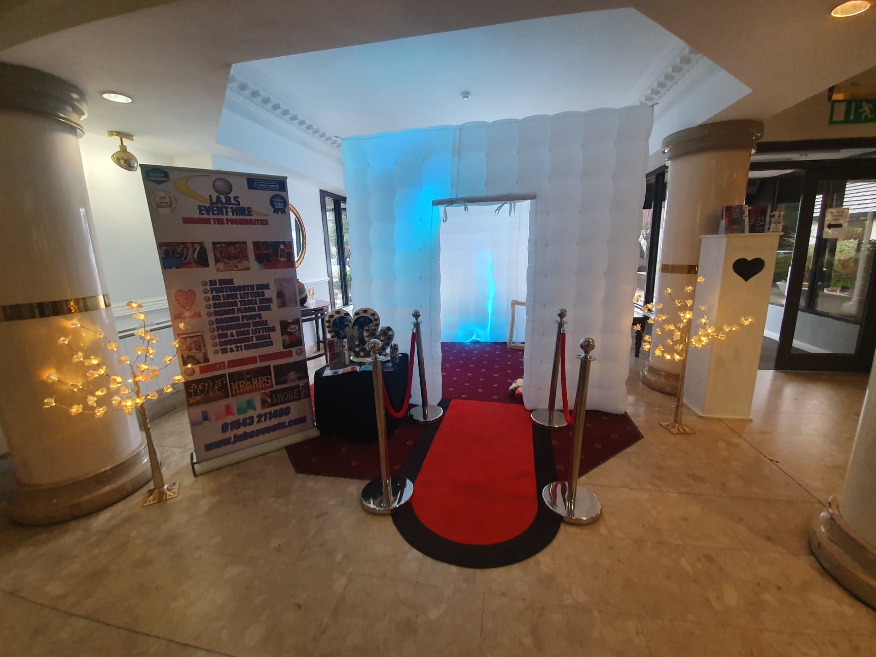 J.A.B.S Event Hire Inflatable Photo Booth at Roman Way Cannock, Wedding Fayre.