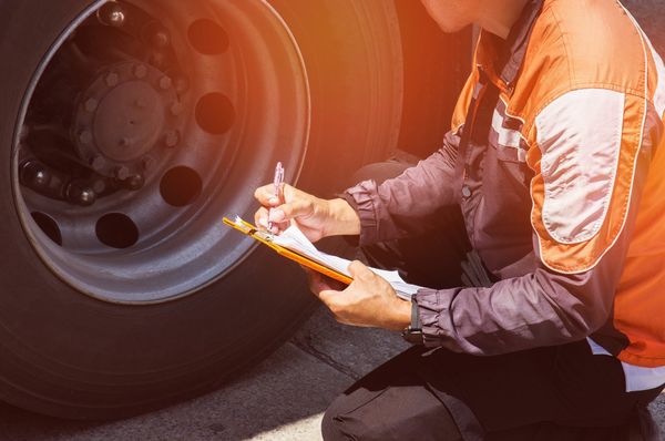 Man Checking Tire — Dearborn, MI — Rusko’s Service Center