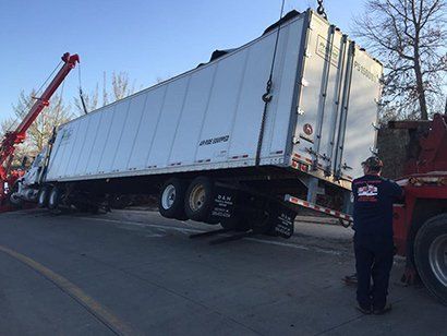 Towing White Trailer — Dearborn, MI — Rusko’s Service Center