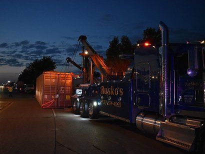 Towing Shipping Container — Dearborn, MI — Rusko’s Service Center