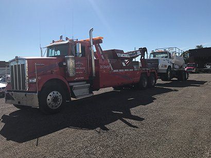 Red and White Tow Truck — Dearborn, MI — Rusko’s Service Center