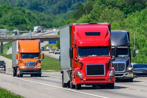 Trucks In Highway — Dearborn, MI — Rusko’s Service Center